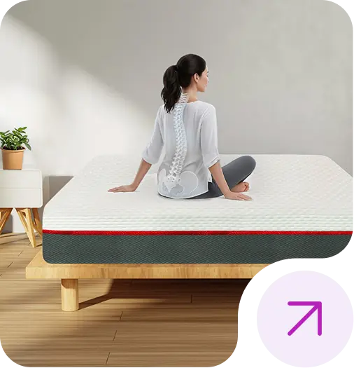 Bedroom with a mattress featuring orthopaedic foam.