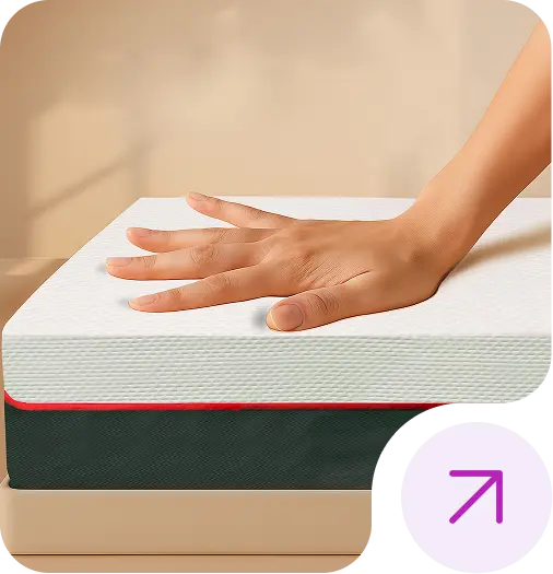Bedroom with a mattress featuring orthopaedic foam.