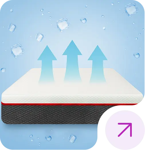 Bedroom with a mattress featuring orthopaedic foam.